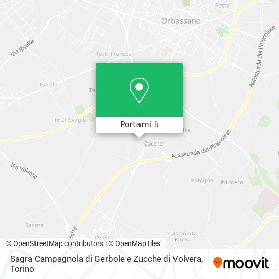 Mappa Sagra Campagnola di Gerbole e Zucche di Volvera