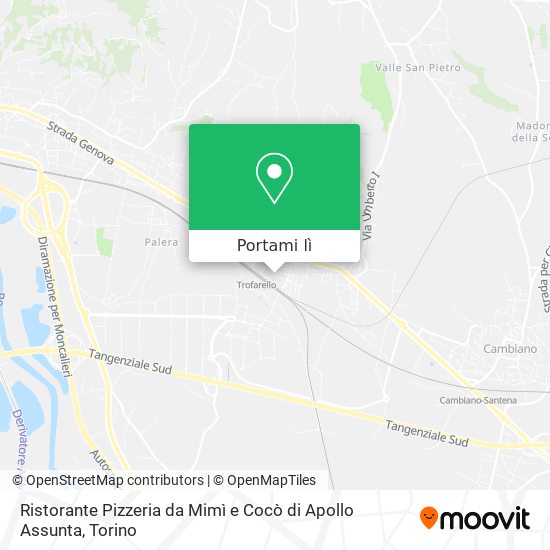 Mappa Ristorante Pizzeria da Mimì e Cocò di Apollo Assunta