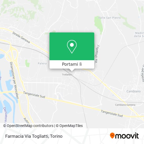 Mappa Farmacia Via Togliatti