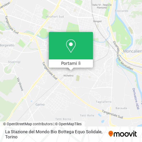 Mappa La Stazione del Mondo Bio Bottega Equo Solidale