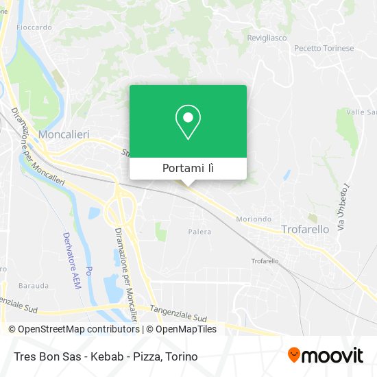 Mappa Tres Bon Sas - Kebab - Pizza