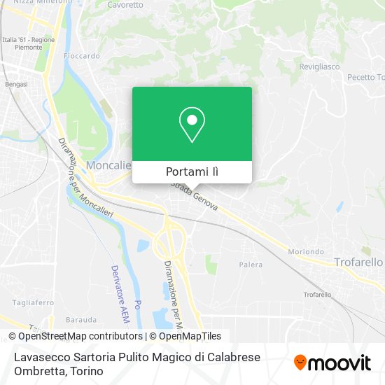 Mappa Lavasecco Sartoria Pulito Magico di Calabrese Ombretta