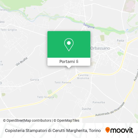 Mappa Copisteria Stampatori di Cerutti Margherita