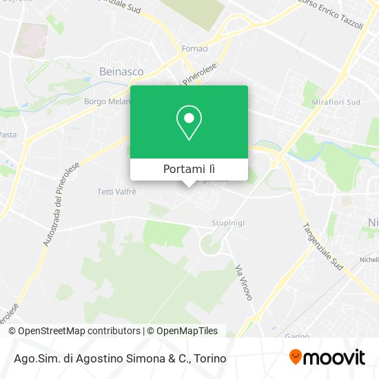 Mappa Ago.Sim. di Agostino Simona & C.