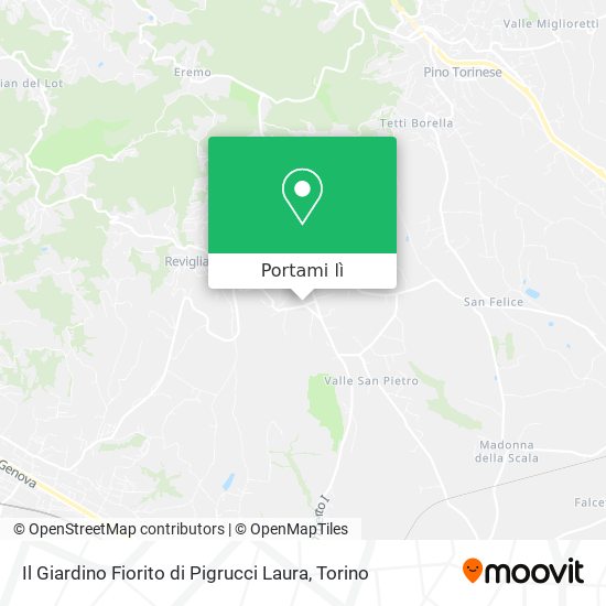 Mappa Il Giardino Fiorito di Pigrucci Laura