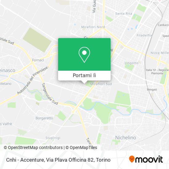 Mappa Cnhi - Accenture, Via Plava Officina 82