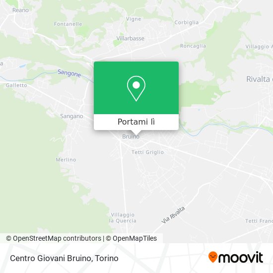 Mappa Centro Giovani Bruino
