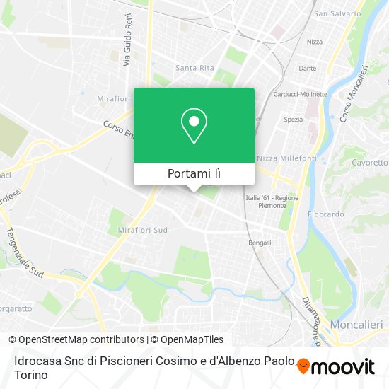 Mappa Idrocasa Snc di Piscioneri Cosimo e d'Albenzo Paolo