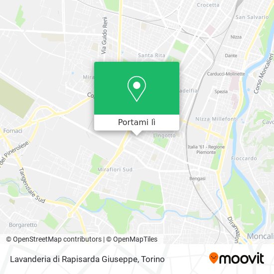 Mappa Lavanderia di Rapisarda Giuseppe