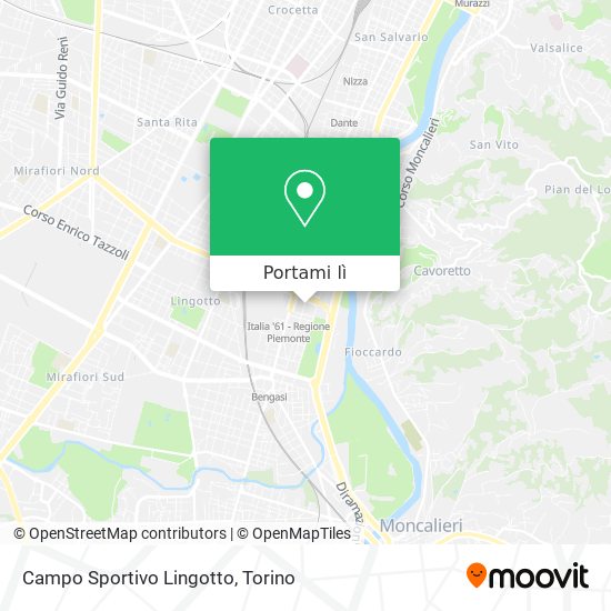 Mappa Campo Sportivo Lingotto