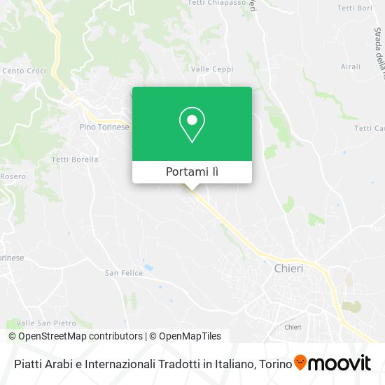 Mappa Piatti Arabi e Internazionali Tradotti in Italiano