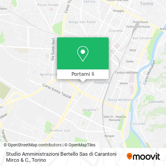 Mappa Studio Amministrazioni Bertello Sas di Carantoni Mirco & C.