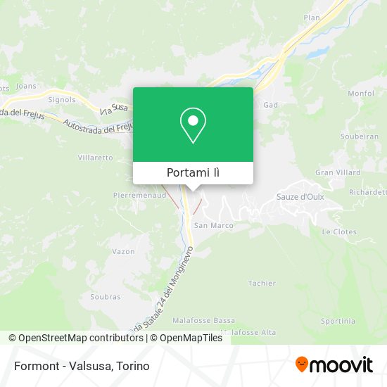 Mappa Formont - Valsusa