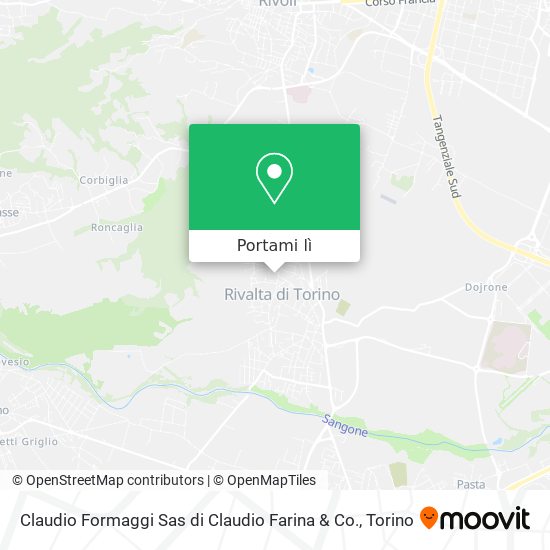 Mappa Claudio Formaggi Sas di Claudio Farina & Co.