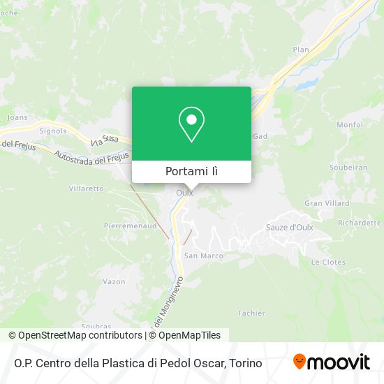 Mappa O.P. Centro della Plastica di Pedol Oscar