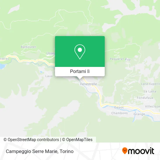 Mappa Campeggio Serre Marie
