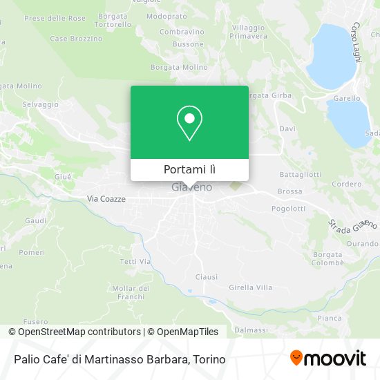 Mappa Palio Cafe' di Martinasso Barbara