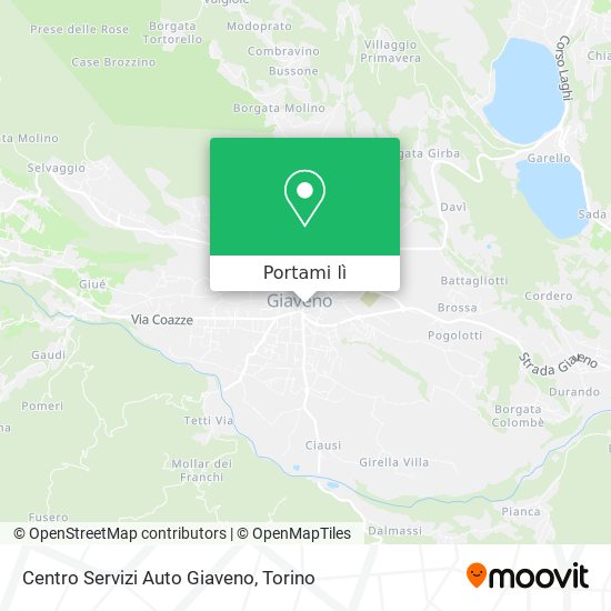 Mappa Centro Servizi Auto Giaveno
