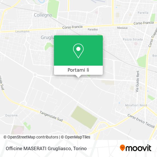 Mappa Officine MASERATI Grugliasco