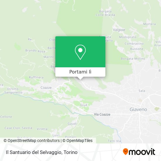 Mappa Il Santuario del Selvaggio