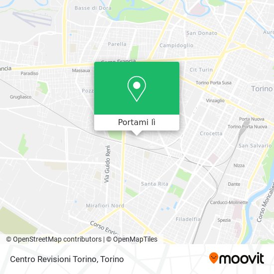 Mappa Centro Revisioni Torino