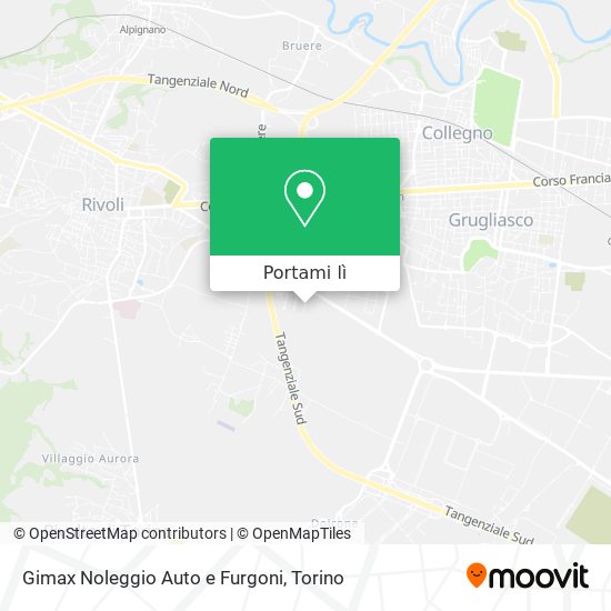 Mappa Gimax Noleggio Auto e Furgoni