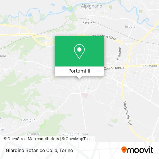 Mappa Giardino Botanico Colla