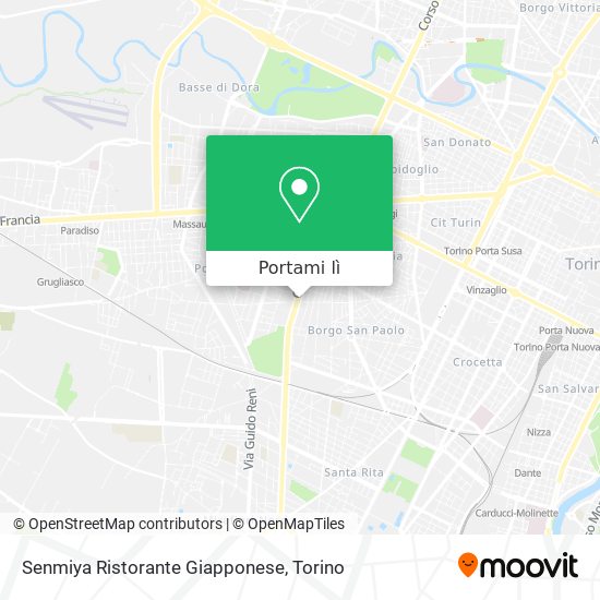 Mappa Senmiya Ristorante Giapponese
