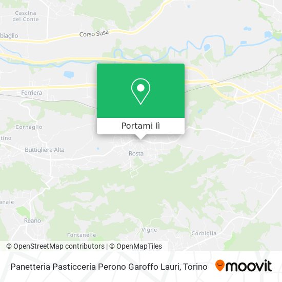 Mappa Panetteria Pasticceria Perono Garoffo Lauri