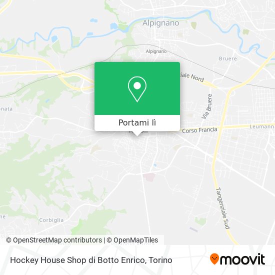 Mappa Hockey House Shop di Botto Enrico