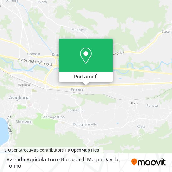Mappa Azienda Agricola Torre Bicocca di Magra Davide