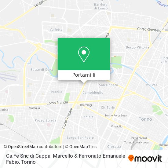 Mappa Ca.Fe Snc di Cappai Marcello & Ferronato Emanuele Fabio