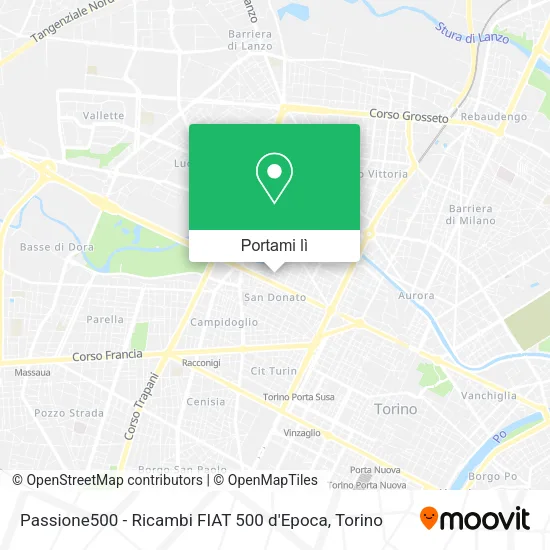 Mappa Passione500 - Ricambi FIAT 500 d'Epoca