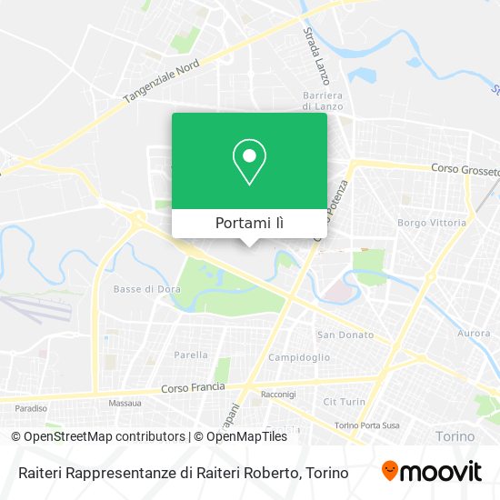 Mappa Raiteri Rappresentanze di Raiteri Roberto