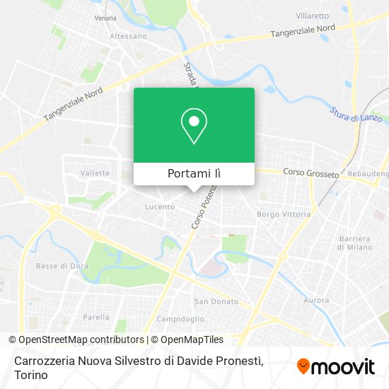 Mappa Carrozzeria Nuova Silvestro di Davide Pronestì
