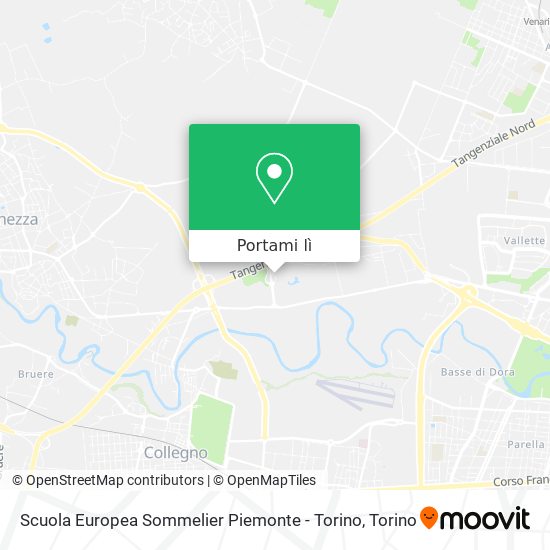 Mappa Scuola Europea Sommelier Piemonte - Torino