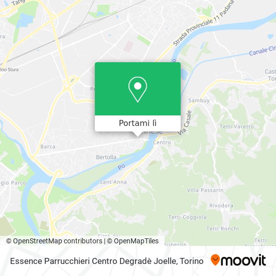 Mappa Essence Parrucchieri Centro Degradè Joelle