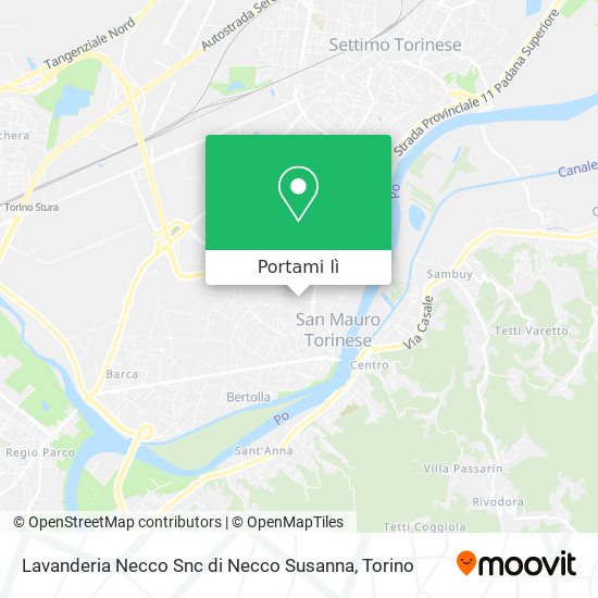 Mappa Lavanderia Necco Snc di Necco Susanna