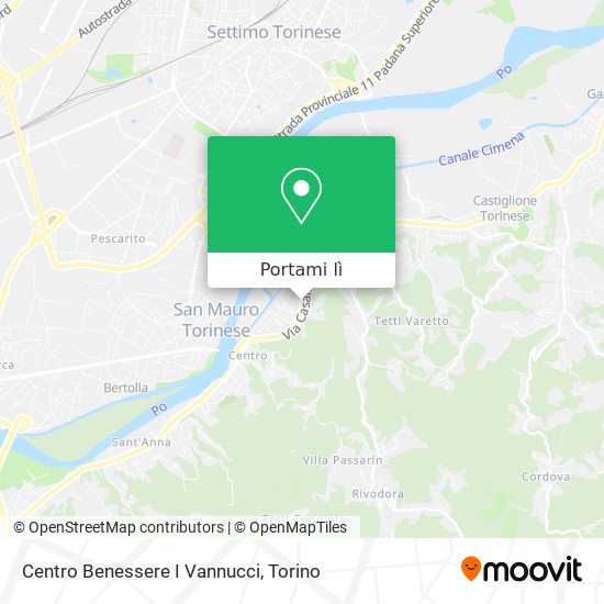 Mappa Centro Benessere I Vannucci