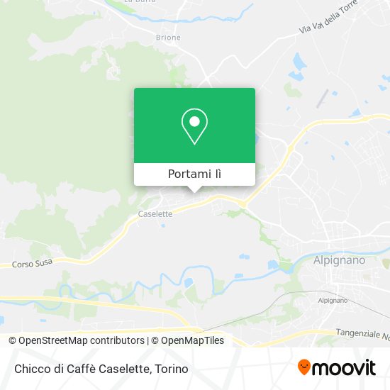 Mappa Chicco di Caffè Caselette
