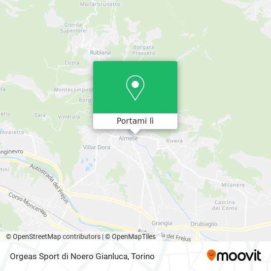 Mappa Orgeas Sport di Noero Gianluca