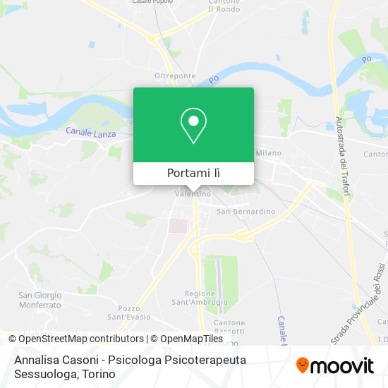 Mappa Annalisa Casoni - Psicologa Psicoterapeuta Sessuologa