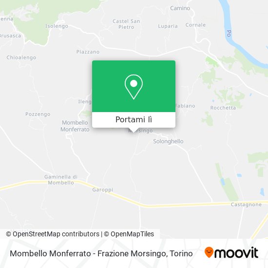 Mappa Mombello Monferrato - Frazione Morsingo