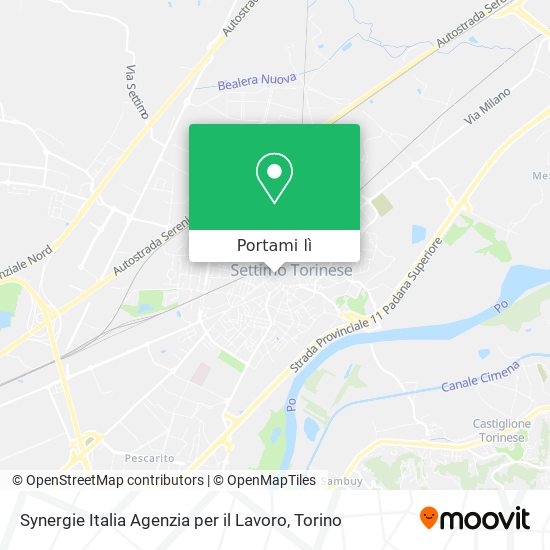 Mappa Synergie Italia Agenzia per il Lavoro