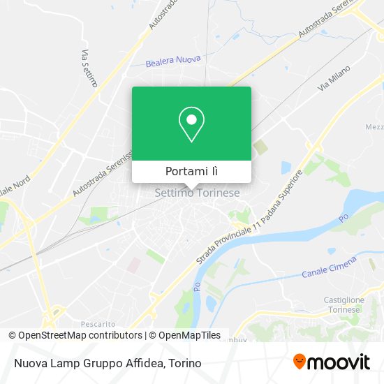 Mappa Nuova Lamp Gruppo Affidea