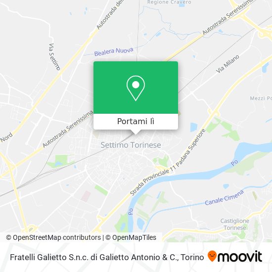 Mappa Fratelli Galietto S.n.c. di Galietto Antonio & C.