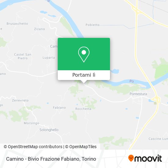 Mappa Camino - Bivio Frazione Fabiano