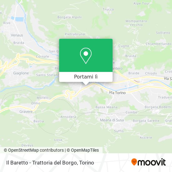 Mappa Il Baretto - Trattoria del Borgo