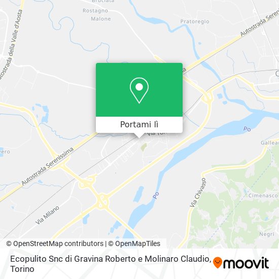 Mappa Ecopulito Snc di Gravina Roberto e Molinaro Claudio
