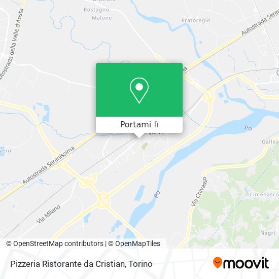 Mappa Pizzeria Ristorante da Cristian
